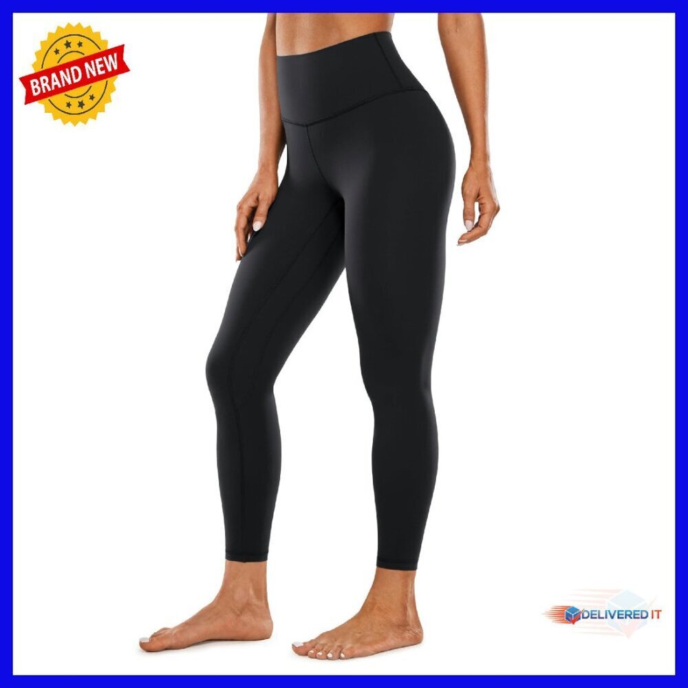 High Waisted Compression Leggings 25" Gym Yoga Tummy Control